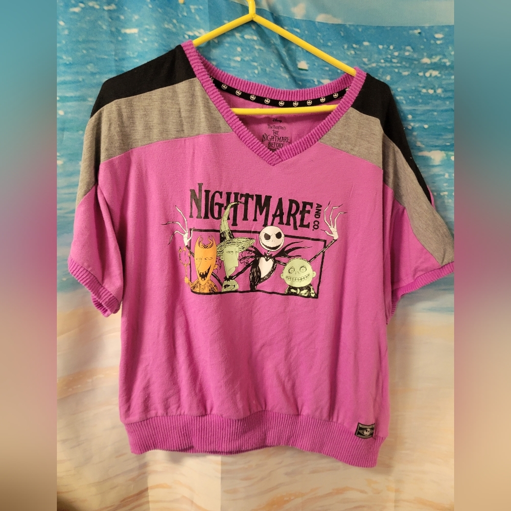 The Nightmare Before Christmas Disney/Tim Burton Lounge Top NWTโ